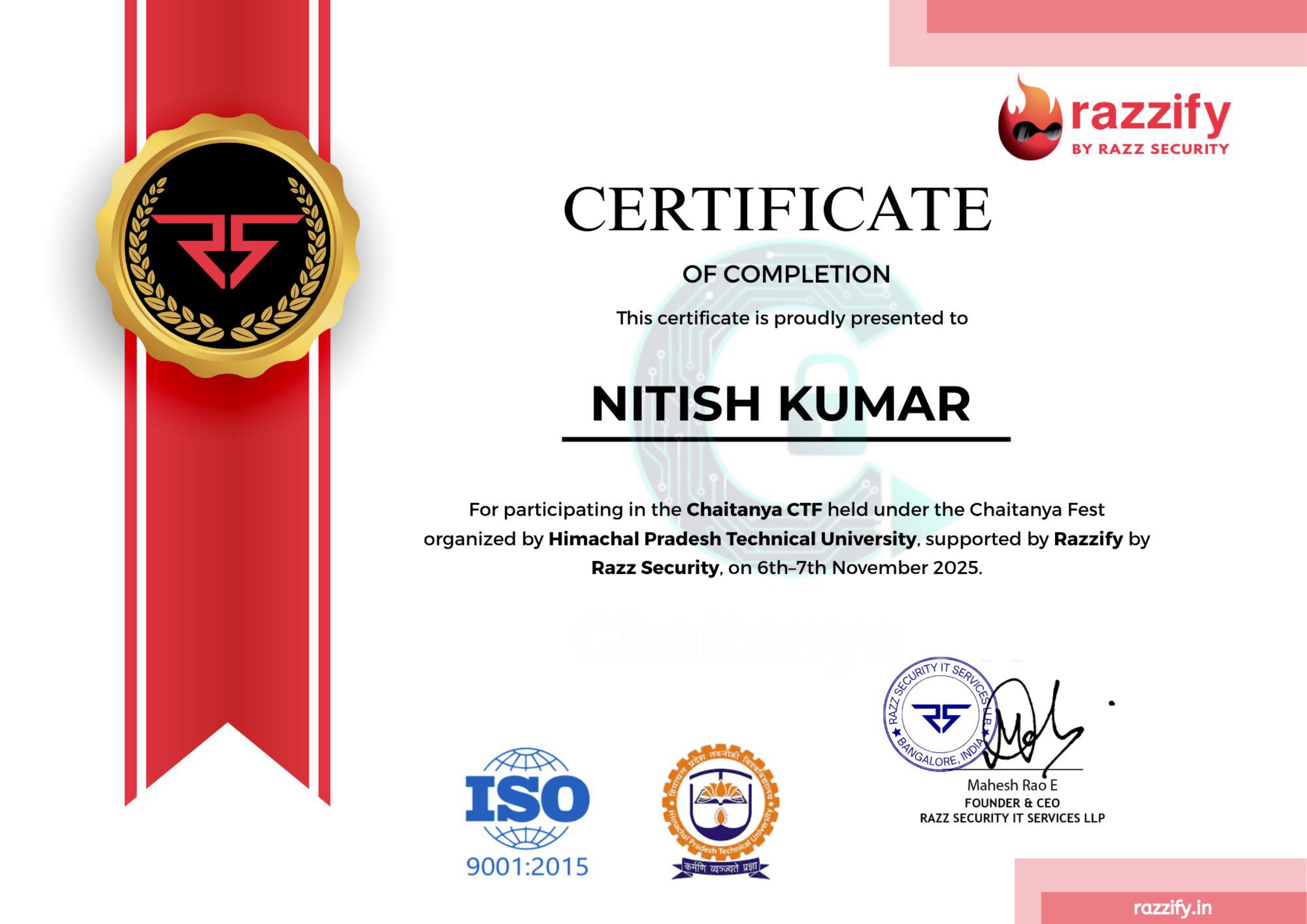 Chaitanya CTF